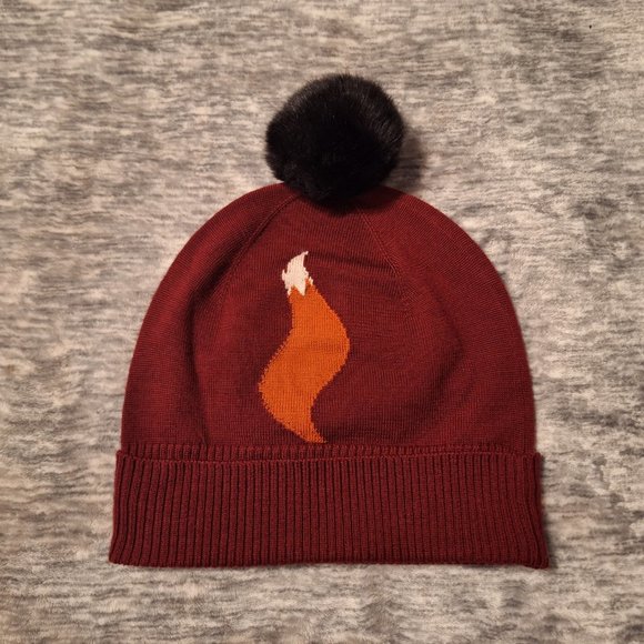 NWOT - Kate Spade - Blaze a trail- Fox hat & fox glove set - wool - one size - Picture 4 of 9
